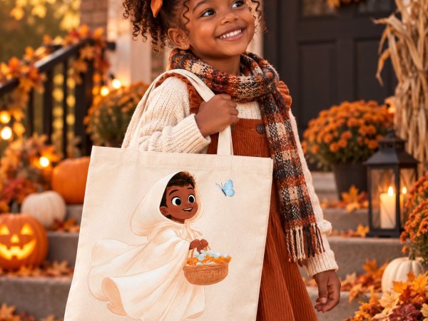 Boo & Blue Wings Black Halloween Clipart Bundle - Image 8